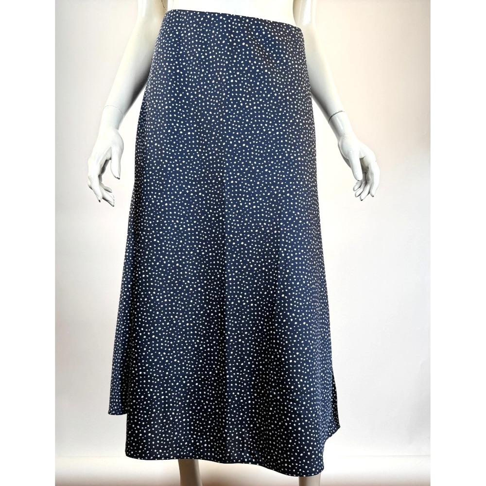 J Crew 365 Pull on Slip Skirt Women L EUC Elastic Waist Polyester Lightweight